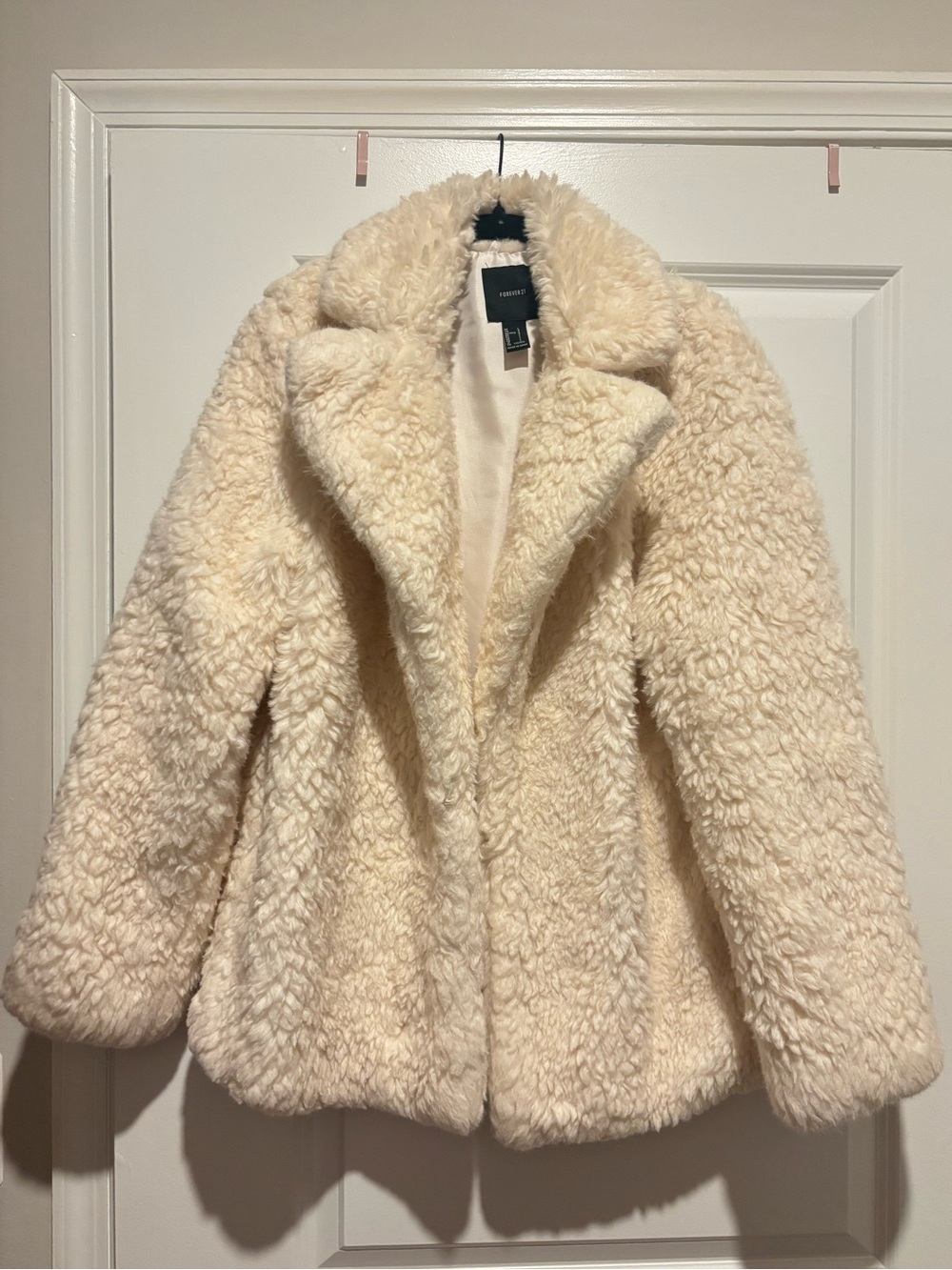 White Faux Fur Jacket
